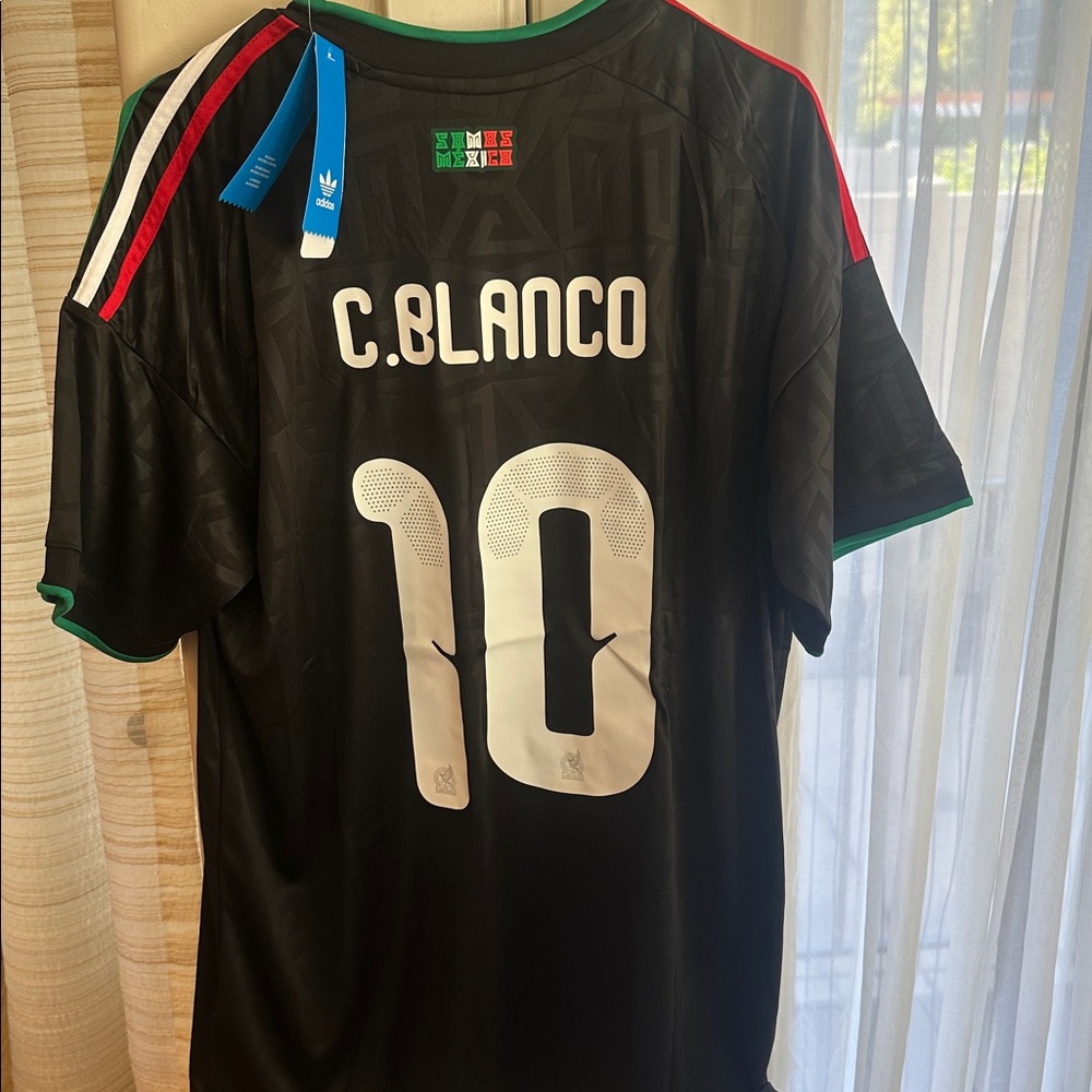 Mexico C. BLANCO  #10 Special  Edition Soccer Jersey FITS Large / XL -Slim Fit